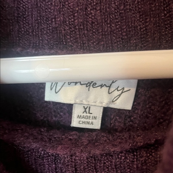 Wonderly Women’s Purple Sweater XL - Picture 2 of 6
